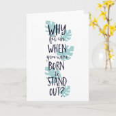 の適合なぜ際立って生まれた時 カード (黄色い花)