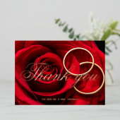 の重結婚ね合わせバラ金ゴールド箔サンキューカード 箔シーズンカード (立ち正面)