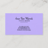 *~*の金ゴールドのひもはグラデーションなパステル調の霊魂媒体をつけます 名刺 (裏面)