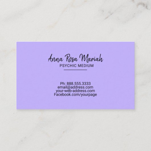 *~*の金ゴールドのひもはグラデーションなパステル調の霊魂媒体をつけます 名刺 (裏面)