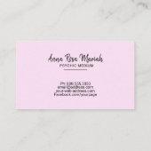 *~*の金ゴールドのひもはグラデーションな霊魂媒体のパステルをつけます 名刺 (裏面)