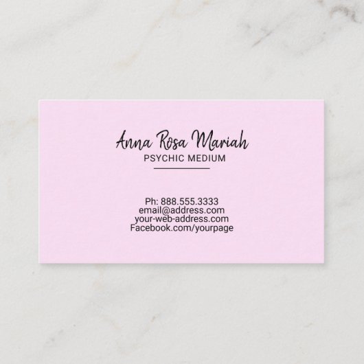 *~*の金ゴールドのひもはグラデーションな霊魂媒体のパステルをつけます 名刺 (裏面)