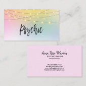 *~*の金ゴールドのひもはグラデーションな霊魂媒体のパステルをつけます 名刺 (正面/裏面)
