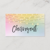 *~*の金ゴールドのひもは千里眼の読者のパステルをつけます 名刺 (正面)