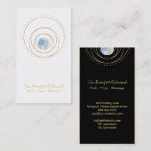*~*の金ゴールドの幾何学的な宇宙神聖な幾何学Boho 名刺 (正面/裏面)