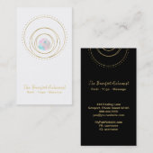 *~*の金ゴールドの幾何学的な曼荼羅の神聖な幾何学Boho 名刺 (正面/裏面)