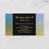 *~*の金ゴールドの紫色の青くガーリーな鞭延長額 名刺 (裏面)