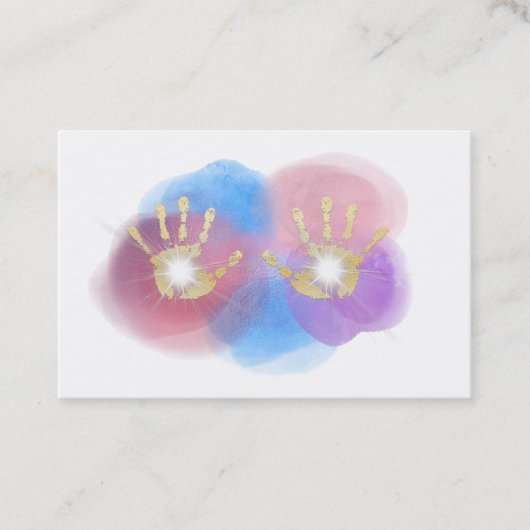 *~*の金ゴールドホイルは治療を渡しま霊気エネルギーを放射します 名刺 (正面)