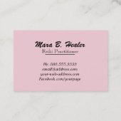 *~*の金ゴールドホイルは治療を渡しま霊気エネルギーを放射します 名刺 (裏面)