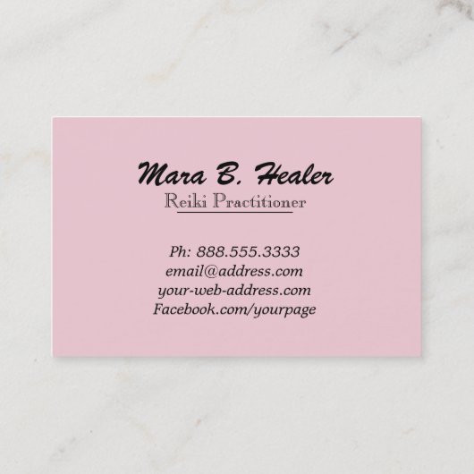 *~*の金ゴールドホイルは治療を渡しま霊気エネルギーを放射します 名刺 (裏面)