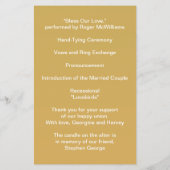 の金ゴールド結婚ホワイトウェーブラインのミニマエレガントリスト (裏面)