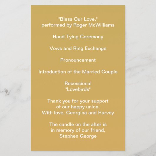 の金ゴールド結婚ホワイトウェーブラインのミニマエレガントリスト (裏面)