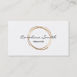 の金ゴールド、両面名刺エレガント 名刺