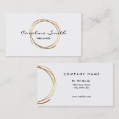 の金ゴールド、両面名刺エレガント 名刺 (正面/裏面)