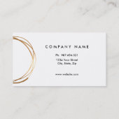 の金ゴールド、両面名刺エレガント 名刺 (裏面)