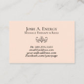 *~*の銀河系のはすピンクの宇宙ラベンダーの星雲 名刺 (裏面)