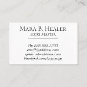 *~*の銀河系のピンクのラベンダーのモモの星雲の宇宙 名刺 (裏面)