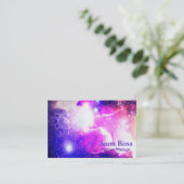 *~*の銀河系の宇宙神聖な幾何学の星雲 名刺 (スタンド正面)