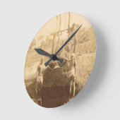 の銀行のエジプトの潅漑機械 ラウンド壁時計 (傾斜)