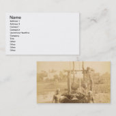 の銀行のエジプトの潅漑機械 名刺 (正面/裏面)