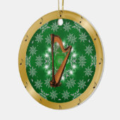 ~の銀製の~の緑の~の金ゴールドの~のクリスマスの~を同じことをくどくど言って下さい セラミックオーナメント (左)