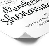 の開結婚バー、酔っ払ったシェナニガン徴候 ポスター (角)