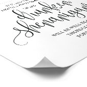 の開結婚バー、酔っ払ったシェナニガン徴候 ポスター (角)