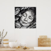 の間で眠っている母葉地 ポスター (キッチン)