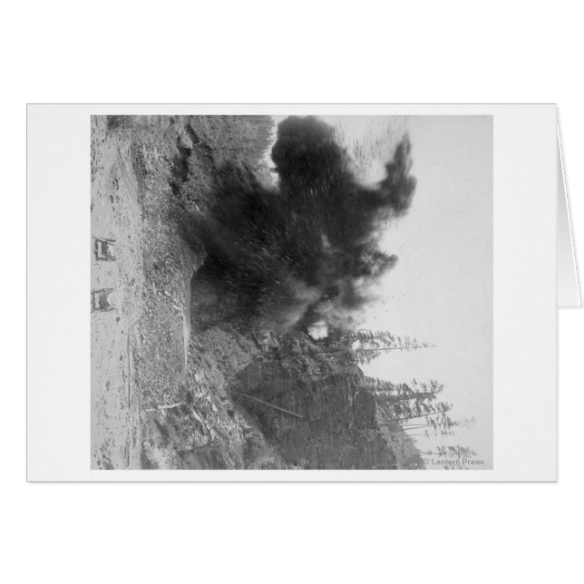 ～の間の山腹の爆破 (正面横)