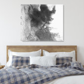 ～の間の山腹の爆破 キャンバスプリント (インサイチュ (寝室))