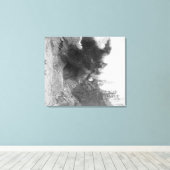 ～の間の山腹の爆破 キャンバスプリント (インサイチュ (ウッドフロア))