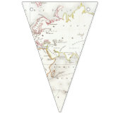 の間来もなくヴィンテージマップようこそ旅行赤ちゃんシャワー バンティングフラッグ (第1の旗)