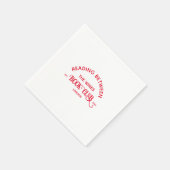 の間読のウィンズブッククラブレッドクレスト スタンダードカクテルナプキン (角)