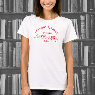 の間読のウィンズブッククラブレッドクレスト Tシャツ