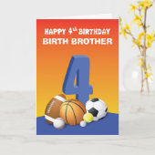 の関係カスタム誕生ブラザーボーイシズバースデースポー カード (黄色い花)