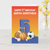 の関係カスタム誕生ブラザーボーイ5th誕生日Spo カード (黄色い花)