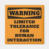 の限定警告公差オフィスユーモア磁石 マグネット (正面)