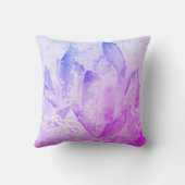*~*の陽気なおもしろいのフェイクな紫色の水晶 クッション (裏面)
