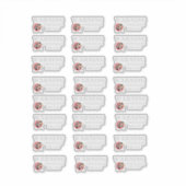 の隠警告在空気ラベルシール シール (正面)