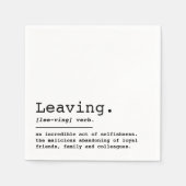 の離れ定義 スタンダードカクテルナプキン (正面)