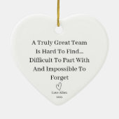 の離れ贈り物、同僚の贈り物、同僚の退職 セラミックオーナメント (裏面)