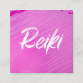 *~*の霊気のマスターの霊気の従業者の治療エネルギー スクエア名刺 (正面)