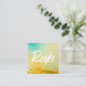 *~*の霊気のマスターの霊気の従業者エネルギー治療師 スクエア名刺 (スタンド正面)