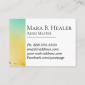 *~*の霊気のマスターの霊気の従業者エネルギー治療師 名刺 (裏面)