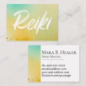 *~*の霊気のマスターの霊気の従業者エネルギー治療師 名刺 (正面/裏面)