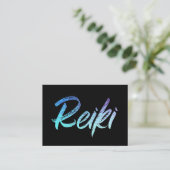 *~*の霊気のマスターまたは従業者エネルギー治療師 名刺 (スタンド正面)