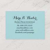 *~*の霊気のマスターまたは従業者エネルギー治療師 名刺 (裏面)