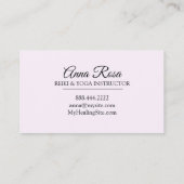 *~*の霊気のマッサージの治療の輝き光線 名刺 (裏面)