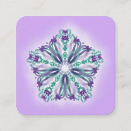 *~*の霊気のヨガ満ちている治療エネルギー治療師ライト スクエア名刺