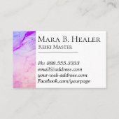 *~*の霊気の従業者の霊気のマスターの先生の治療師 名刺 (裏面)